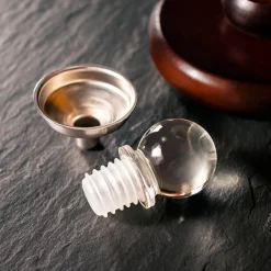 Whiskyset Globus Karaffe Auto und Whiskyglas mit Gravur - Kompass