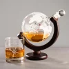 Whisky Set mit Globus Karaffe und Glas - Kompass