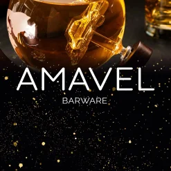 Whisky Set - Whisky Karaffe Globus mit Auto und Whiskyglas - Bester Papa