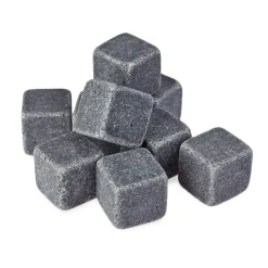 Whisky Steine in Holzkiste mit Gravur - On the Rocks