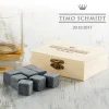 Whisky Steine in Holzkiste mit Gravur - Royal