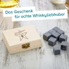 Whisky Steine in Holzkiste mit Gravur - Star of Fame