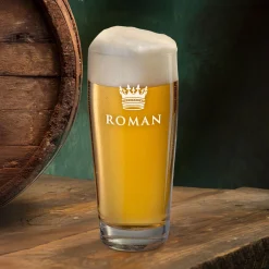 Willibecher mit Gravur - König Krone