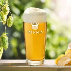 Willibecher mit Gravur - König Krone