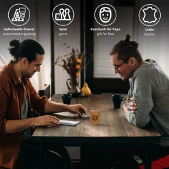Würfelbecher mit Gravur - bester Papa - Name