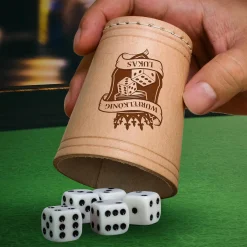 Würfelbecher mit Gravur - Würfelkönig Name