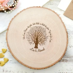 XXL Baumscheibe mit Gravur - Ehebaum