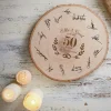 XXL Baumscheibe mit Gravur zur goldenen Hochzeit