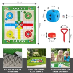 XXL Garten Ludo - Outdoor Gesellschaftsspiel