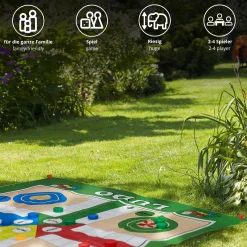 XXL Garten Ludo - Outdoor Gesellschaftsspiel