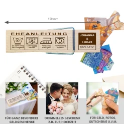XXL Geldklammer zur Hochzeit - Eheanleitung