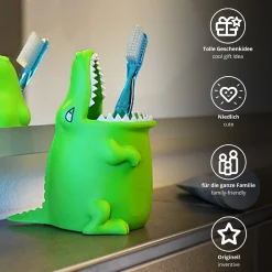 Zahnputzbecher für Kinder - Kroko