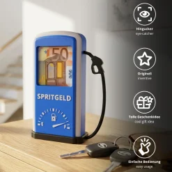 Zapfsäule Blau - Spritgeld Geldgeschenk zum Führerschein